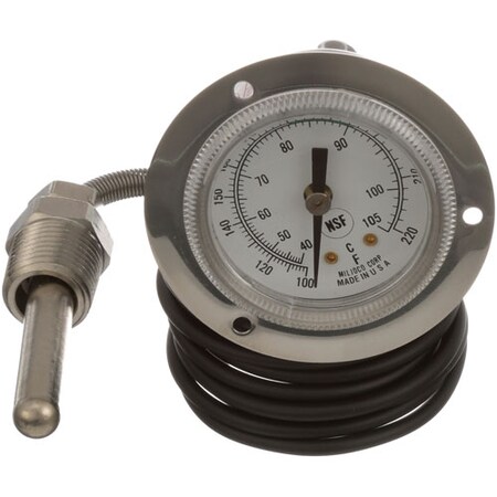 Ge Rinse Thermometer 2, 100-220F, Front Flang XND16X50